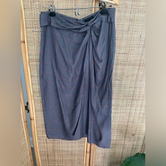 Rag & Bone Amber Plaid Midi Skirt - Picture 4 of 6